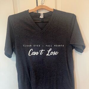 Bella Canvas Charcoal V-Neck Tee Football Mom Friday Night Lights